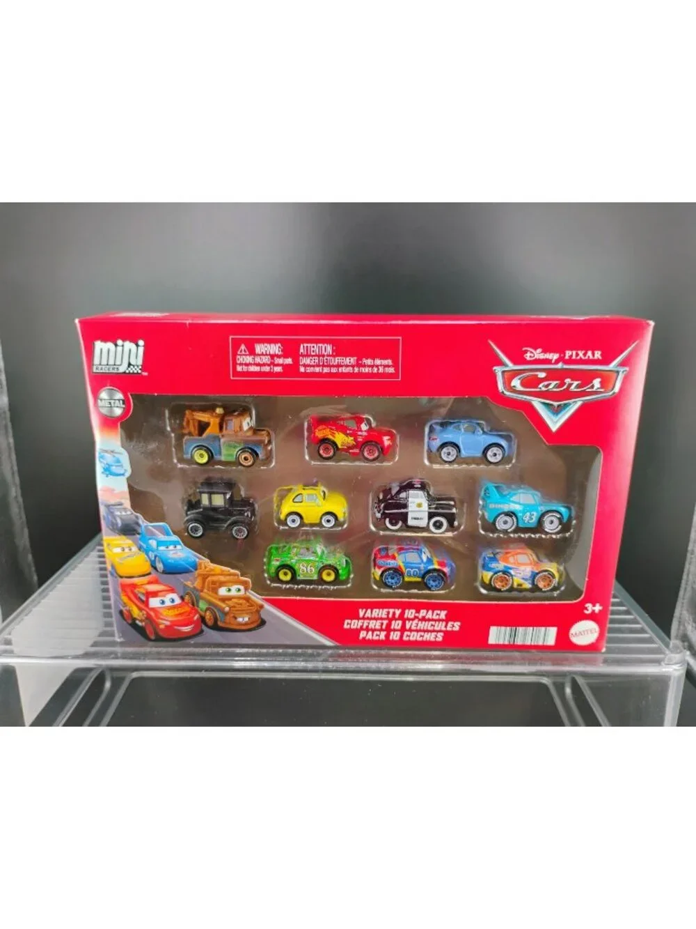 Disney Pixar Cars Mini Racers Variety 10-Pack Collectible Metal Figures